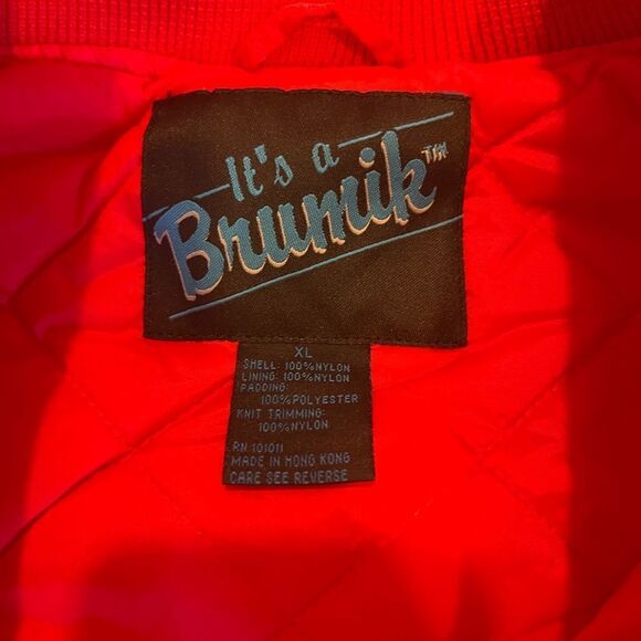 Vintage‎ new with tags Indian hoosers satin bomber jacket - Picture 3 of 7